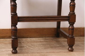 イギリスビンテージ　堂々とした風格を感じるオーク材製のチェア(椅子、ダイニングチェア)(R-048434)
