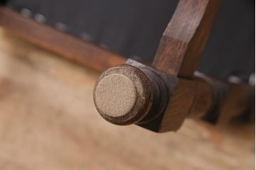 イギリスビンテージ　堂々とした風格を感じるオーク材製のチェア(椅子、ダイニングチェア)(R-048434)