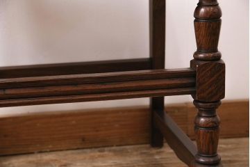 イギリスビンテージ　堂々とした風格を感じるオーク材製のチェア(椅子、ダイニングチェア)(R-048435)
