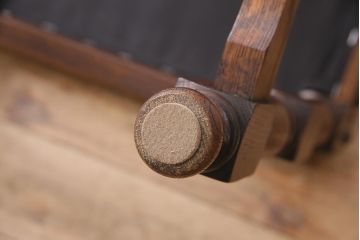 イギリスビンテージ　堂々とした風格を感じるオーク材製のチェア(椅子、ダイニングチェア)(R-048435)