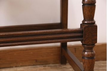 イギリスビンテージ　堂々とした風格を感じるオーク材製のチェア(椅子、ダイニングチェア)(R-048436)