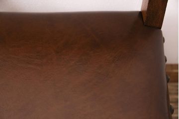 イギリスビンテージ　堂々とした風格を感じるオーク材製のチェア(椅子、ダイニングチェア)(R-048436)