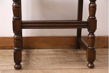 イギリスビンテージ　堂々とした風格を感じるオーク材製のチェア(椅子、ダイニングチェア)(R-048437)