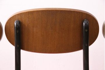イギリスヴィンテージ　スタイリッシュなチェア4脚セット(ダイニングチェア、椅子、ビンテージ)(R-048438)