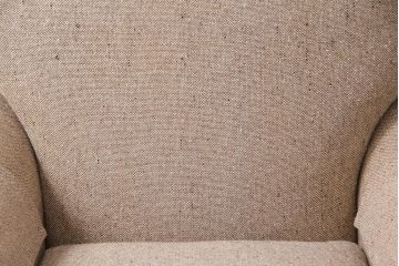 中古　HENREDON(ヘンレドン)　丸みを帯びたデザインが可愛らしい一人掛けソファ(シングル、アームチェア、1Pソファ)(R-048444)