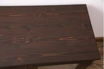 和製アンティーク　桐タンスリメイク!!　結霜ガラスと金具が上品な趣を醸し出すテレビ台(ローボード、収納棚、テレビボード)(R-048445)