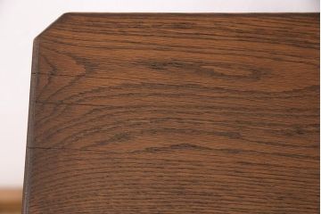 和製アンティーク　優しい木の温もりあふれるナラ材製の花台(飾り台)(R-048448)