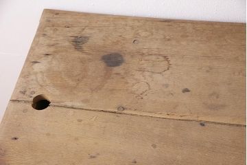 イギリスアンティーク　品のある佇まいが素敵な、両面使いが出来るカウンターテーブル(デスク、在宅ワーク、在宅用レジ台、作業台、収納棚)(R-048452)