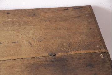 イギリスアンティーク　品のある佇まいが素敵な、両面使いが出来るカウンターテーブル(デスク、在宅ワーク、在宅用レジ台、作業台、収納棚)(R-048452)