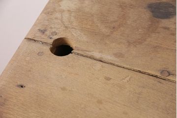 イギリスアンティーク　品のある佇まいが素敵な、両面使いが出来るカウンターテーブル(デスク、在宅ワーク、在宅用レジ台、作業台、収納棚)(R-048452)