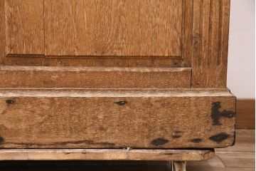 イギリスアンティーク　品のある佇まいが素敵な、両面使いが出来るカウンターテーブル(デスク、在宅ワーク、在宅用レジ台、作業台、収納棚)(R-048452)