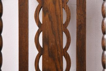 イギリスアンティーク　オーク材製チェア2脚セット(ダイニングチェア、椅子)(R-048453)