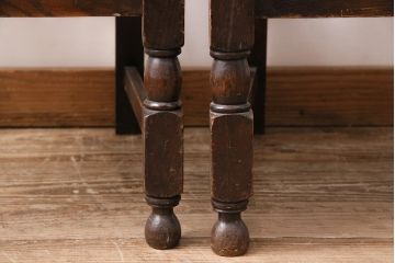 イギリスアンティーク　オーク材製チェア2脚セット(ダイニングチェア、椅子)(R-048453)