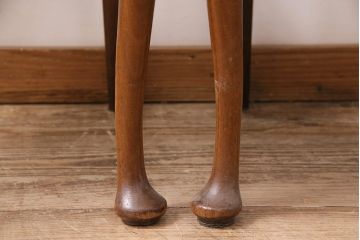 イギリスアンティーク　ウォールナット材　美しいバーズアイの杢目が楽しめるチェア2脚セット(ダイニングチェア、椅子)(R-048454)