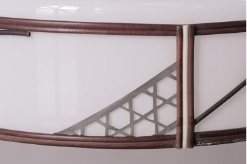 アンティーク照明　セルロイド装飾が和の風情を高める天井照明(ペンダントライト、吊り下げ照明)(R-048457)