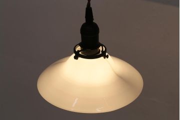 アンティーク照明　昭和中期　どこか懐かしさが漂う天井照明(ペンダントライト、吊り下げ照明)(R-048459)