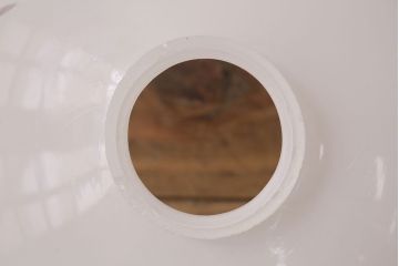 アンティーク照明　昭和レトロ　華やぐ空間を演出してくれる切子電笠照明(天井照明、吊り下げ照明、ペンダントライト)(R-048462)