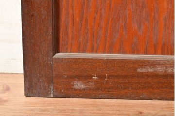 アンティーク建具　ノスタルジックな空間づくりに活躍するガラス戸2枚セット(引き戸、建具)(R-048471)