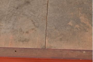 和製アンティーク　希少・美品!赤みがかった色味が上質な雰囲気を醸し出す水屋箪笥サイドボード(7尺水屋箪笥、収納棚、戸棚、サイドキャビネット)(R-048476)