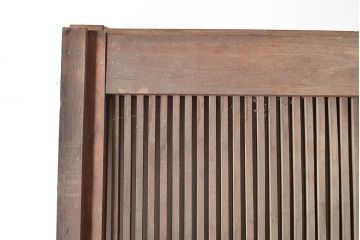 アンティーク建具　総栗材　情緒溢れる空間作りに!味のある風合いが魅力の蔵戸(引き戸、玄関戸)(R-048481)