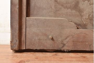 アンティーク建具　総栗材　情緒溢れる空間作りに!味のある風合いが魅力の蔵戸(引き戸、玄関戸)(R-048481)