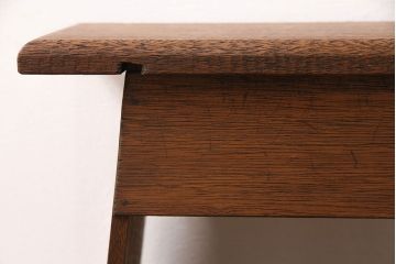 和製アンティーク　ラワン材　懐かしさのある木肌が魅力的な踏み台(スツール、花台)(R-048493)