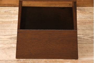 和製アンティーク　ラワン材　懐かしさのある木肌が魅力的な踏み台(スツール、花台)(R-048493)