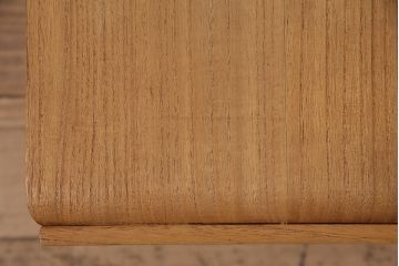 和製アンティーク　指物工芸品　桐材・桑材・黒柿材　高級品!桐の木目が綺麗な角火鉢2つセット(木製火鉢、手あぶり)(R-048500)