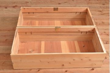 和製アンティーク　前面桐材　衣装盆付き　桐箪笥(着物箪笥、引き出し、和タンス、衣装箪笥)(R-048506)