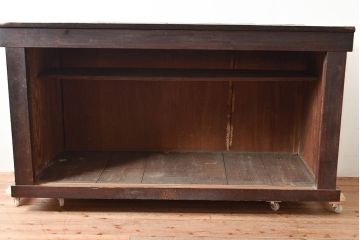 和製アンティーク　前面ヒノキ材・ケヤキ材　サイドボード(ローボード、テレビ台)(R-048508)