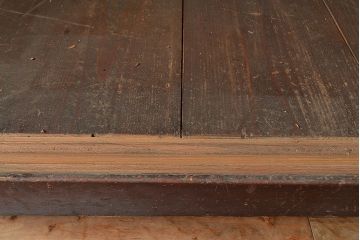 和製アンティーク　前面ヒノキ材・ケヤキ材　サイドボード(ローボード、テレビ台)(R-048508)