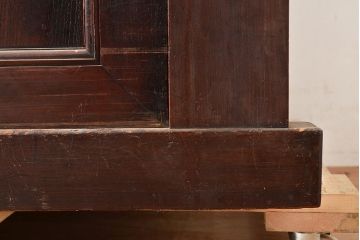 和製アンティーク　前面ヒノキ材・ケヤキ材　サイドボード(ローボード、テレビ台)(R-048508)