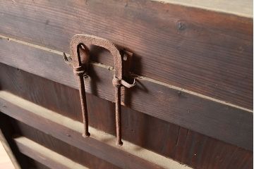 和製アンティーク　前面ヒノキ材・ケヤキ材　サイドボード(ローボード、テレビ台)(R-048508)