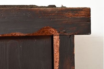 和製アンティーク　前面ヒノキ材・ケヤキ材　サイドボード(ローボード、テレビ台)(R-048508)