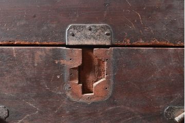 和製アンティーク　前面ヒノキ材・ケヤキ材　サイドボード(ローボード、テレビ台)(R-048509)
