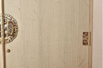 中古　国産　衣装盆付き　小物収納に便利!小引き出しが付いた総桐箪笥(着物箪笥、引き出し、和タンス、衣装箪笥、桐たんす)(R-048515)