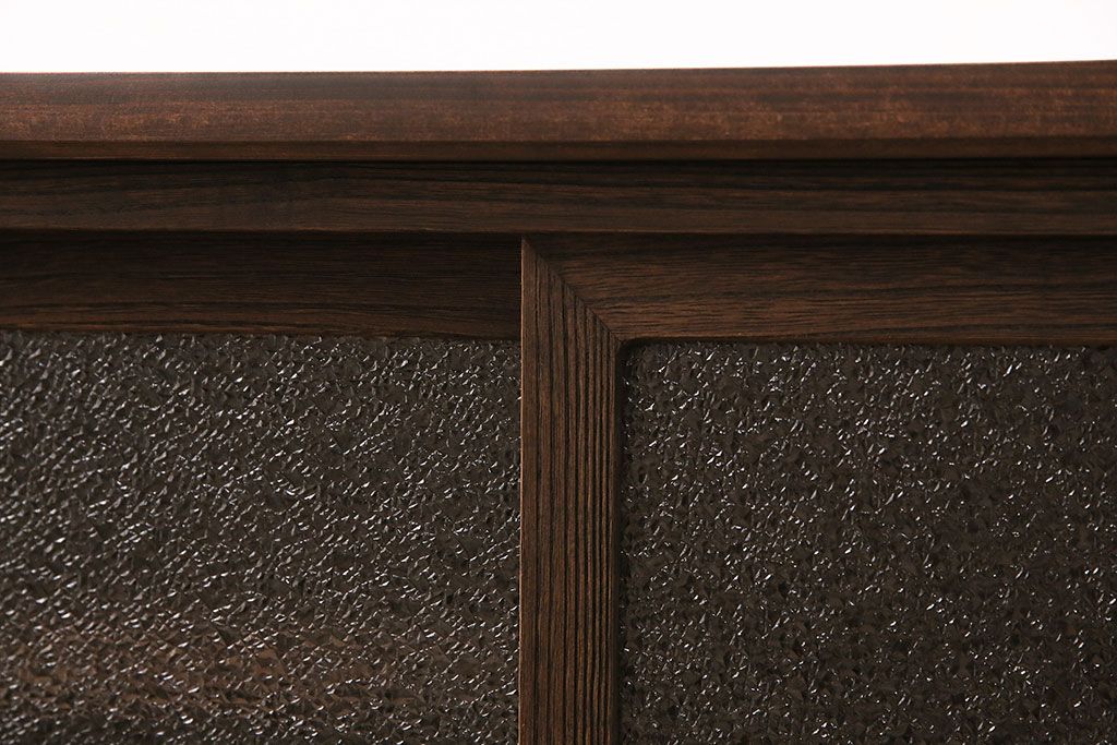 和製アンティーク　天板・脚付きリメイク　昭和レトロな雰囲気が魅力のローボード(テレビボード、収納棚、テレビ台)(R-048522)