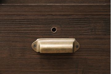 和製アンティーク　天板・脚付きリメイク　昭和レトロな雰囲気が魅力のローボード(テレビボード、収納棚、テレビ台)(R-048522)