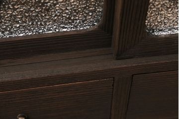 和製アンティーク　天板・脚付きリメイク　渋い風合いが魅力のローボード(テレビ台、テレビボード、収納棚)(R-048523)