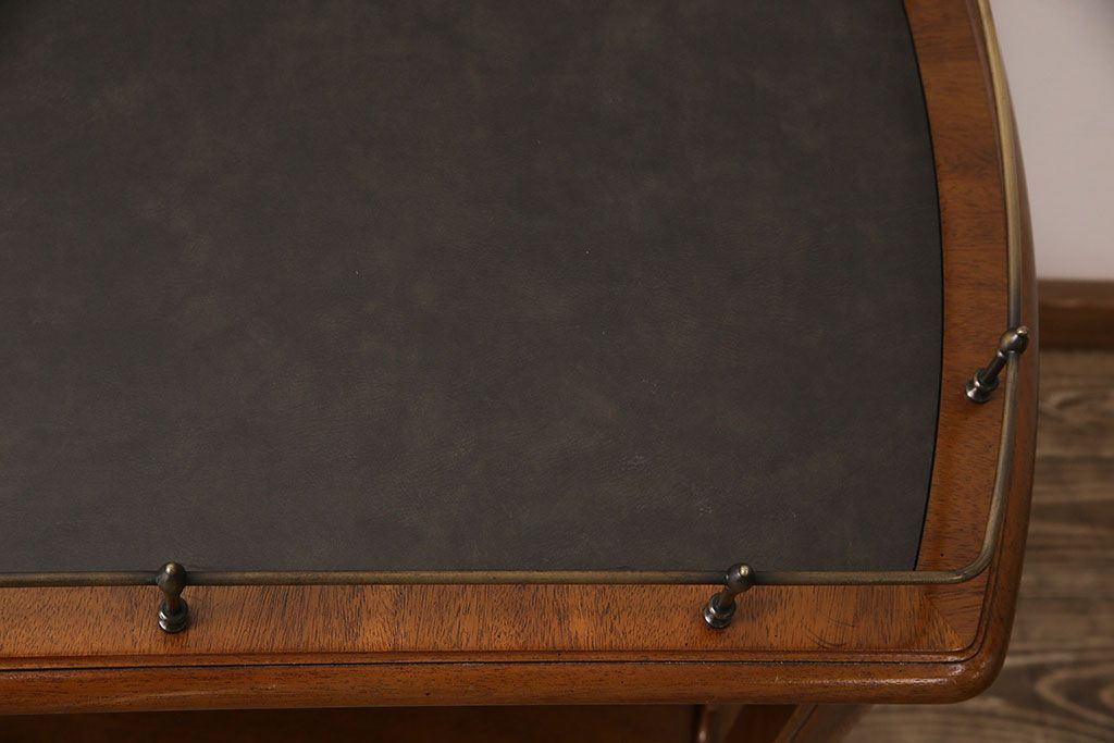 中古　DREXEL HERITAGE(ドレクセルヘリテイジ)　Et Cetera(エトセトラ)　マホガニー材　落ち着いた色合いのワゴン(トロリー、サイドテーブル)(定価約36万円)(R-048526)