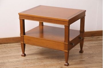 中古　DREXEL HERITAGE(ドレクセルヘリテイジ)　Triune(トライユン)シリーズ　すっきりした佇まいのエンドテーブル(定価約21万円)(サイドテーブル、飾り台)(R-048535)