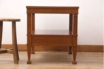 中古　DREXEL HERITAGE(ドレクセルヘリテイジ)　Triune(トライユン)シリーズ　すっきりした佇まいのエンドテーブル(定価約21万円)(サイドテーブル、飾り台)(R-048535)