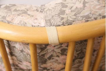 ヴィンテージ家具　ERCOL(アーコール)　エバーグリーン　エレガントな雰囲気漂う1人掛けイージーチェア(ラウンジチェア、アームチェア、椅子、ソファ、ビンテージ)(R-048538)
