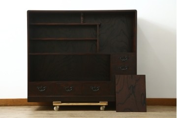 中古　伝統民芸家具　岩谷堂箪笥の上質な和の趣漂うサイドボード　定価約50万円　(R-048547)