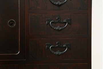 中古　伝統民芸家具　岩谷堂箪笥の上質な和の趣漂うサイドボード　定価約50万円　(R-048547)
