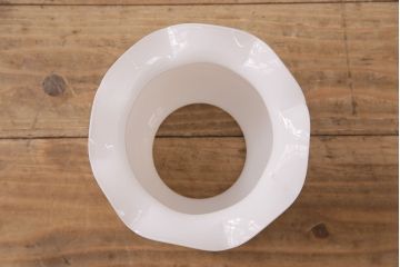 和レトロ　アンティーク照明　フリルシェードが可愛らしいペンダントライト(天井照明、吊り下げ照明、シェード)(R-048550)