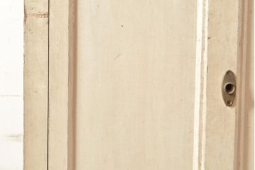 和製アンティーク　昭和初期　珍しいデザインのペイントキャビネット(デンタルケース、デンタルキャビネット、ケビント、ガラスケース、戸棚)(R-048553)