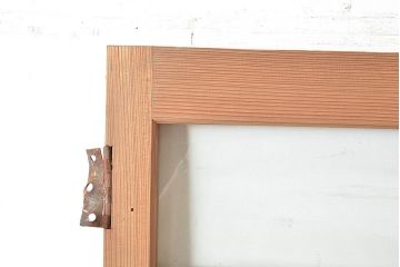 アンティーク建具　木本来の味わいが魅力的な杉材一枚板の扉(ドア、木製扉、木製ドア、建具)(R-048555)