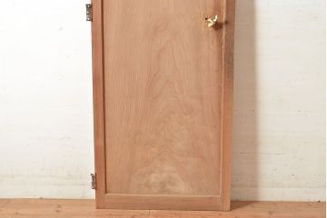 アンティーク建具　木本来の味わいが魅力的な杉材一枚板の扉(ドア、木製扉、木製ドア、建具)(R-048555)