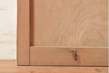 アンティーク建具　木本来の味わいが魅力的な杉材一枚板の扉(ドア、木製扉、木製ドア、建具)(R-048555)